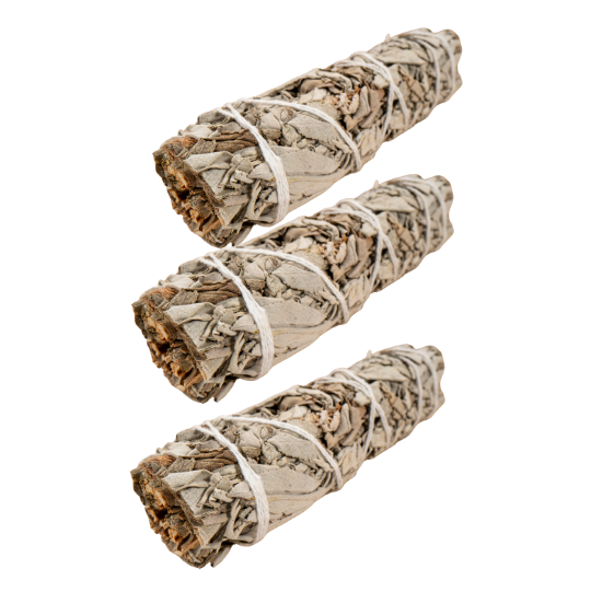 4" White Smudge Sage Sticks -Retail
