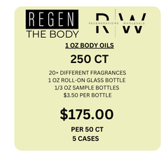 1 OZ ROLL ON BODY OIL 50 CT PKG- FRAGRANCE SELECTION