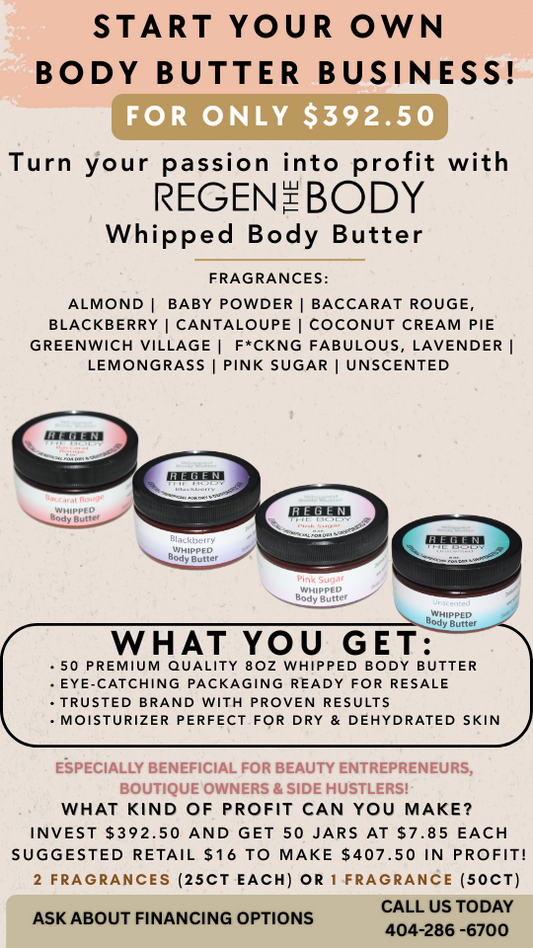 Whipped Body Butter 50ct -$392.50 PKG Main (Wholesale) -10 Fragrance Selection  5ct of each