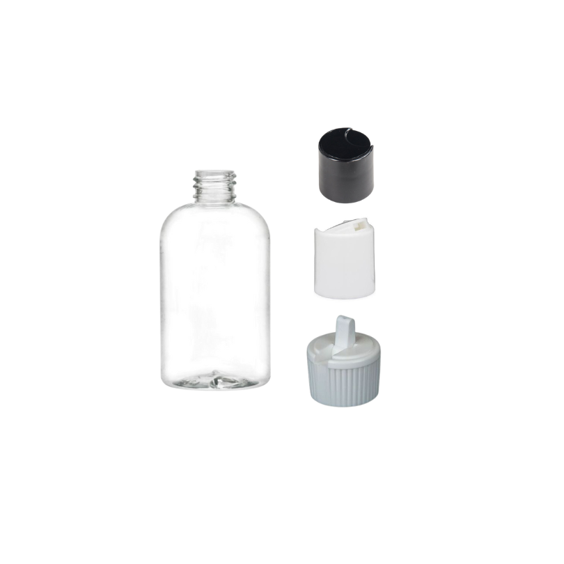 4 OZ Clear Plastic Baby Boston PET Bottle  | 20/410 FINISH