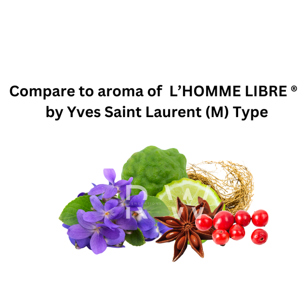 Compare to aroma L'Homme Libre (M) by Yves Saint Laurent ®  ~ Body Oil Type