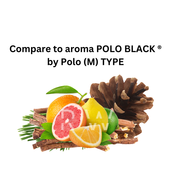 Compare to aroma Polo Black (M) by Ralph Lauren   ®  ~ Body Oil Type