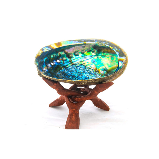 Abalone Wooden 3 Legged Cobra Stand (Wholesale)