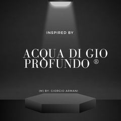 Inspired by  Acqua Di Gio Profundo (M) ® by Giorgio Armani ~ Body Oil