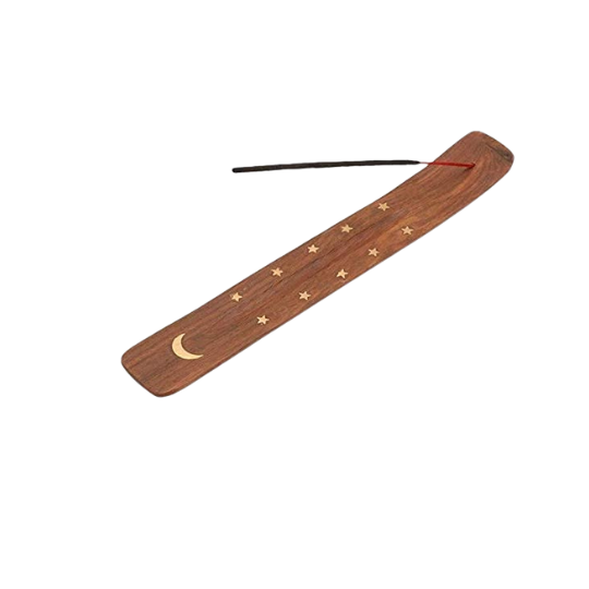 Light Wood Incense Ash Catcher (Half Moon) AER3B 12ct- Wholesale