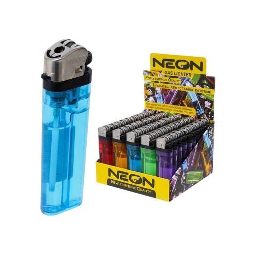 Neon Gas Lighters (2CT)- Retail
