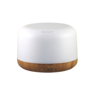 White + Light Wood Grain Bottom Aroma Ultrasonic Diffusers -500ml EDF-06WL