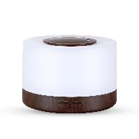 Dark Wood Round Cylinder Aroma Ultrasonic Diffusers- 400ml EDF-20D